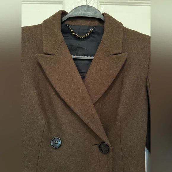 Burberry Brown Double-Breasted Trench Coat size 42 US 8 - Picture 4 of 11